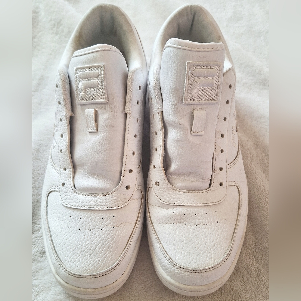 Fila Men's White Leather Sneakers